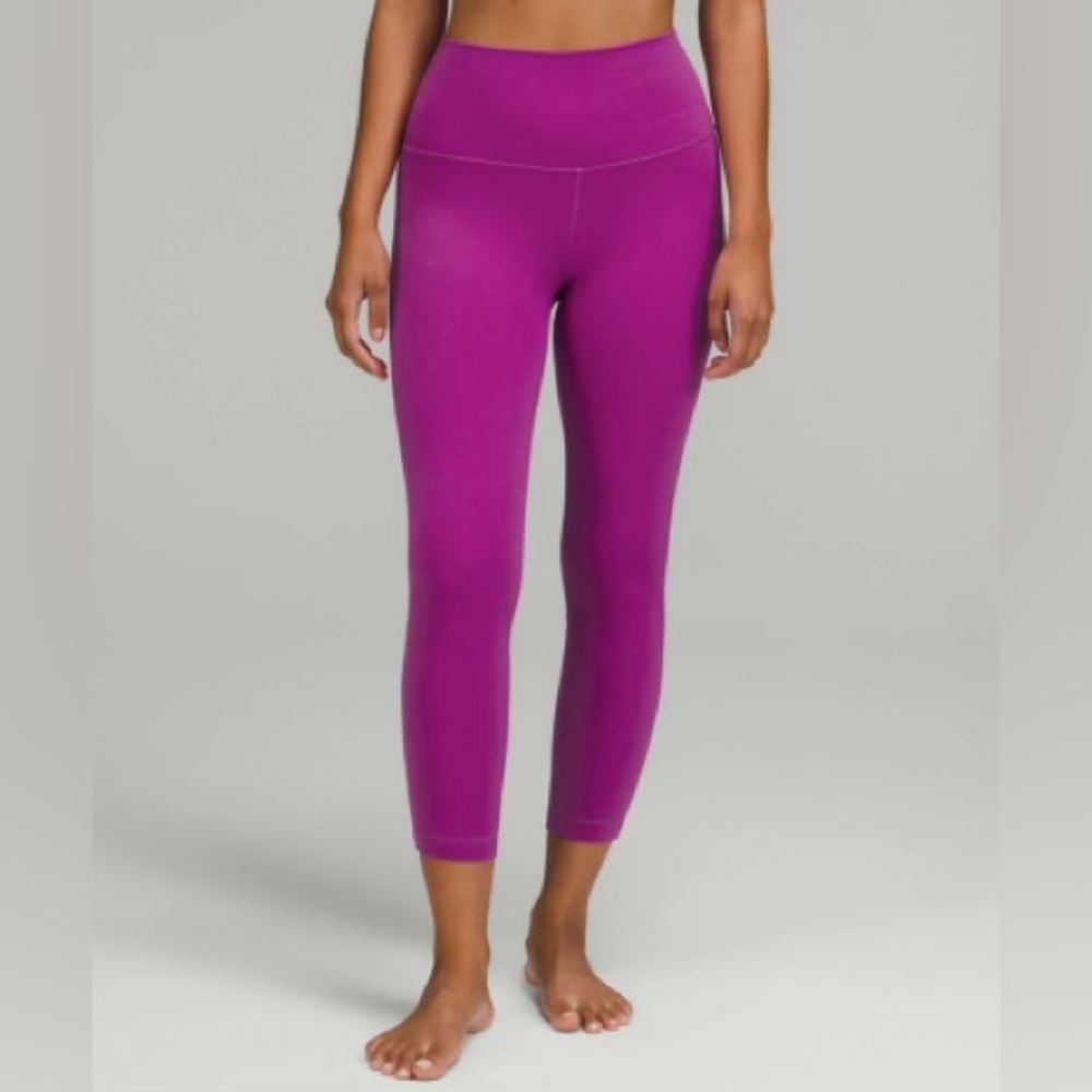 Lululemon Align High-Rise Crop 23", Color Vivid Plum, Size 6